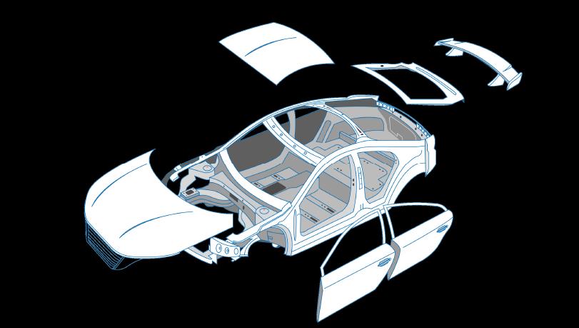 汽車內外飾件粘接應用